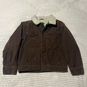 Kids Size M - Gap Brown Corduroy Jacket with Sherpa Collar